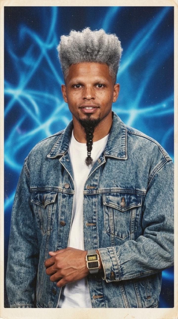 Retro 60s to 90s AI photo example